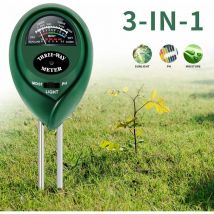 Langray - Soil Tester, 3 in 1 Soil Tester, Moisture Meter, Light and pH Tester Acidity, for Flowers / Grass / Plant / Garden / Farm / Lawn / Indoor