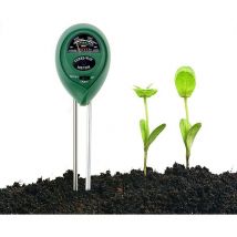 Soil Tester Kit, 3 en 1 testeur de Sol Mètre d'humidité, Lumière et Testeur de pH Acidité, pour Fleurs/Herbe/Plante/Jardin/Ferme/pelouse (Pas Besoin