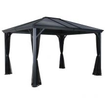 Aluminium Gazebo Ventura 10x14 gris 296x423x261 cm - Sojag