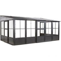 Sojag - Aluminium Kaltwintergarten Mural 1016 Anthrazit 309x502x244 cm