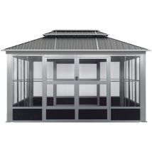 Sojag - Pavillon En Aluminium & Jardin D'Hiver Olan 1014 Blanc