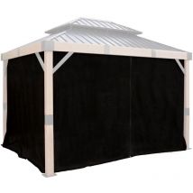 Pavillon Fontana 10x12 Rideaux Parties latérales incl. - Sojag