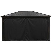 Pavillon Marsala 10x14 Rideaux Parties latérales incl. - Sojag