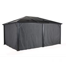 Pavillon Meridien 12x16 Rideaux parties latérales incl. - Sojag