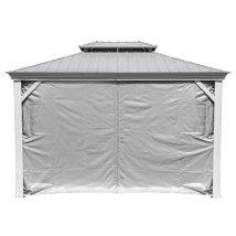 Pavillon Messina 12x16 Rideaux Parties latérales incl. - Sojag