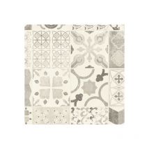 Tarkett - Sol Lino - Carreaux De Ciment - Noir - Rouleau De 4m X 4m