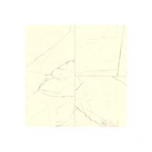 Sol Lino Tendance - Imitation carrelage en marbre blanc vanille - Rouleau de 4m x 28m