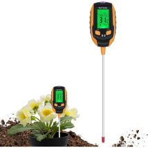 Gabrielle Sol Ph Mètre 4-en-1 Testeur De Sol Humidité Numérique Plante Thermomètre Test Humidimètre Pour Plantes En Pot Jardins Pelouses