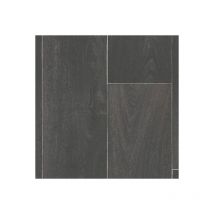 Tarkett - Sol pvc Best - Effet parquet vieilli - Bois gris anthracite - Rouleau de 3m x 7m