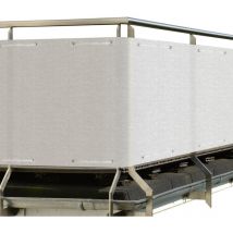 Sol Royal - Brise vue pour balcon SolVision HB2 hdpe 300x90cm Blanc