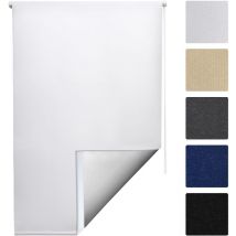 Sol Royal Persiana / estor enrollable con fijación sin taladro - oscurescente con recubrimiento termal - diferentes tamañosBlanco, 160x90x3.1 cm