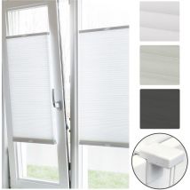 Plissee SolDecor P26 mit Universalklemmträger Weiß, 220x75 cm - Sol Royal