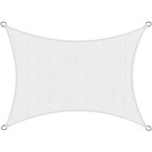 Voile d'ombrage SolVision polyéthylène (pehd) avec stabilisant anti-UV Blanc, 300x200 cm - Sol Royal