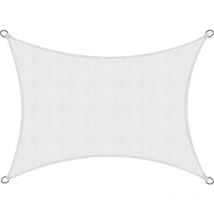 SolVision pes Sonnensegel PS9 Rechteck Weiß, 400x300 cm - Sol Royal