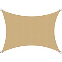 SolVision pes Sonnensegel PS9 Rechteck Sand, 400x300 cm - Sol Royal