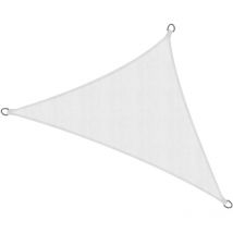 Sol Royal - Toldo/parasol SolVision Triangular de 100 % Poliester mit recubrimiento de poliuretano robusto y de fácil cuidadot Blanco, 600x420x420 cm