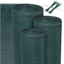 Sol Royal - telo ombreggiante sg 80 - rete ombreggiante 165 g/m² - frangivento frangivista - verde - tessuto hdpe con fascette - recinzione in