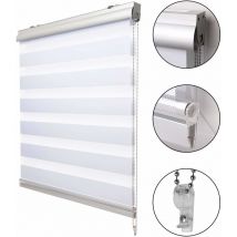 Sol Royal - Tenda a Rullo Doppio Strato con Cassetta SolDecor DK9 - Installazione Anche Senza Trapano Bianco, 160x140 cm