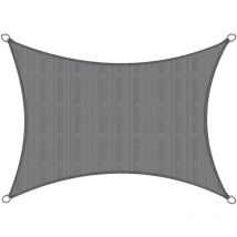 Tenda a vela parasole e ombreggiante rettangolare SolVision Antracite, L600xB400 cm (de) - Sol Royal