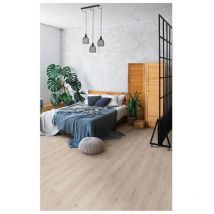 Deladeco - Sol stratifié 7 mm pose flottante Viggo Chêne aries 19,3x138 - Dimensions:19,3x138 - Chêne aries -2.397 m2