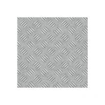 Décoweb - Sol Vinyle First - Imitation tôle métallique Grain de Riz - Rouleau de 4m x 6m
