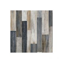 Décoweb - Sol Vinyle Link Plus - Imitation parquet irisé foncé - Surface brillante - Rouleau de 4m x 4m