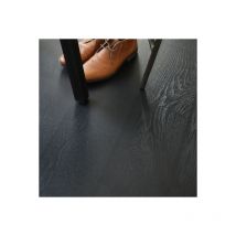 Décoweb - Sol Vinyle Résistance Pro - Parquet bois vintage peint - Noir - Rouleau de 3m x 16m