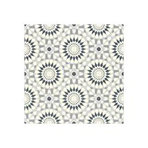Décoweb - Sol Vinyle Style - Carreaux de ciment motif mosaïque bleu - Rouleau de 4m x 5m