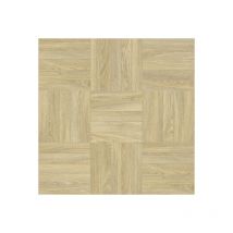 Sol Vinyle Style - Parquet Mosaïque rétro - Chêne clair - Rouleau de 2m x 19m