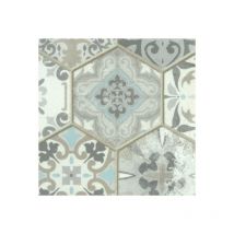 Décoweb - Sol Vinyle Textile - Black Edition 3D - Carrelage hexagonal ancien - Rouleau de 3m x 15m