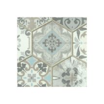 Décoweb - Sol Vinyle Textile - Black Edition 3D - Carrelage hexagonal ancien - Rouleau de 2m x 5m