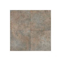 Décoweb - Sol Vinyle Inspiration - Carrelage effet métal - Rouille - Rouleau de 3m x 23m