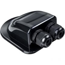 Solaire Bote de Cable Solar Gland étanche Double Passe-cable de Toit Solaire Passe-Toit Presse-étoupe D'entrée Bote de cable pour Caravane Bateau Car