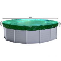 Quick-star - Couverture de piscine d'hiver ronde 180g / m² pour piscine de taille 320 - 366 cm Dimension bâche ø 420 cm Vert