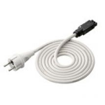 Solamagic Anschlussleitung weiß für Masthalter mit Hirschmann-Kupplung und Schuko Stecker 2,5/5/10 m Anschlusskabel für Masthalter 5 m 9100043