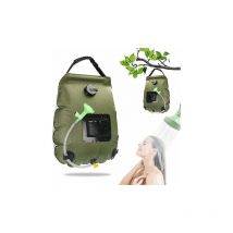 Tigrezy - Solar Camping Shower Bag, 20L Solar Portable Shower Bag, Outdoor Folding Shower Bag with Removable Shower Head 45°C Solar Water Heater
