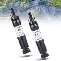 Tigrezy - Solar Diode Connector,2Pcs 1000V Solar pv Connector with Built-in Anti-Reverse Diode Solar pv Fuse Connector,IP67 Solar pv Connector for