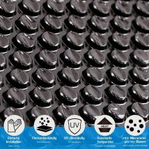 Solar Foil ø 457 cm - Black Pool Solar Foil Solar Heating Pool Heating Solar Heat Tarpaulin ø 4,57 Meter Inground Pools, Quick-Up Pools, Steel-Wall
