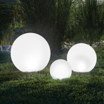 Solar Leuchtkugel 3er set multicolor Kugelleuchte Garten outdoor 102614 - Esotec