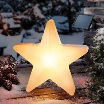 Solarleuchte Für Außen Leuchtstern Gartendeko 55cm Ip44 Wetterfest 102121 - Esotec