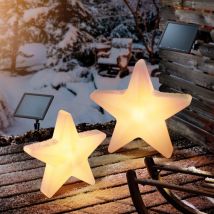 Solar Leuchtstern 2er-set Für Den Außenbereich Ip44 Wetterfest 102119 - Esotec