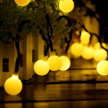 Solar-Lichterkette für den Außenbereich, 100 Stück led 12 m, mit 8 Beleuchtungsmodi, geeignet für Garten, Terrasse, Balkon, Hof, Pergola, Baum,