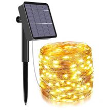 Solar-Lichterketten, Gartenlichter (200 led, 8 Modi), 22 m, wasserdichte Solarlampe für den Außenbereich, wasserdichtes dekoriertes Licht
