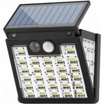 Ersandy - Solar Light Outdoor with led Motion Sensor Wall 3 Lighting Mode Light Solar Fence Light ip65 Waterproof Solar Patio Light, Patio Garden