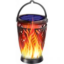 Upgrade Solar Light Solar Light Flashing Flame Outdoor Hanging Light Decorative Lighting Waterproof Solar Umbrella LED Light Suitable for Garden