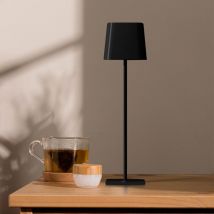 V-tac - Lampe de Table led avec panneau solaire et batterie rechargeable usb c Couleur noire Tactile Dimmable 3en1 IP65 - 23413