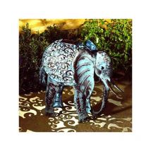 Smart Garden - Solar Elephant Silhouette Light Garden Light Figure Ornament Colour
