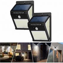 Solar Motion Sensor Lights, 144 led Solar Security Lights Outdoor Garden Waterproof Wireless Solar Powered Wall Lights Outside, 270 Wide Angle with 3