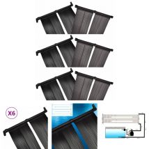 Longziming - The Living Store Solar-Panel Poolheizung 6 Stk. 80x620 cm - Poolheizungen