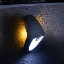 12.5cm Solar Power Outdoor pir Motion Sensor Welcome Wall Security Light - Festive Lights